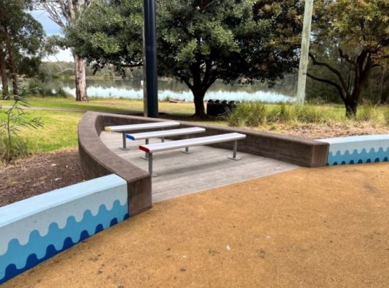 EM021 Metro Benches with custom power coated end caps - Canterbury Bankstown Council Upgrade - A.JPG